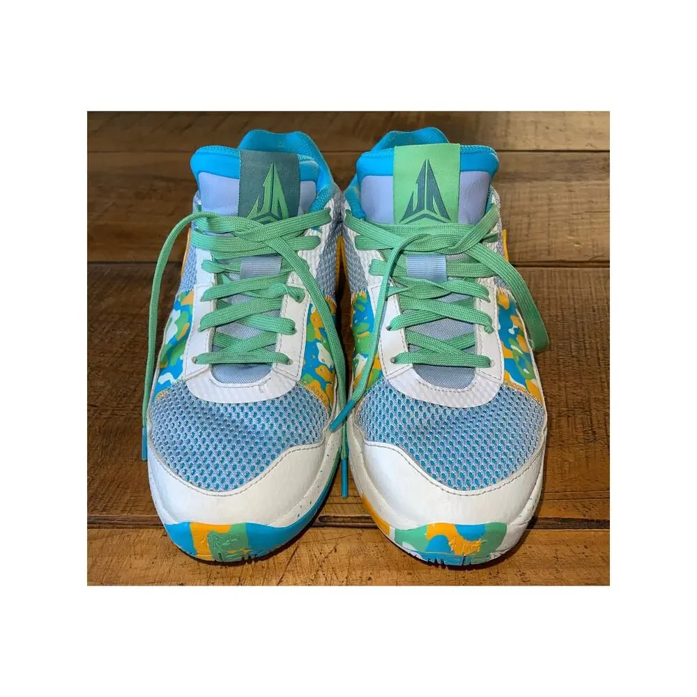 Kids Nike Blue Greeb Orange Ja 1 Water Bottle Sneakers Basketball Size 7Y‎